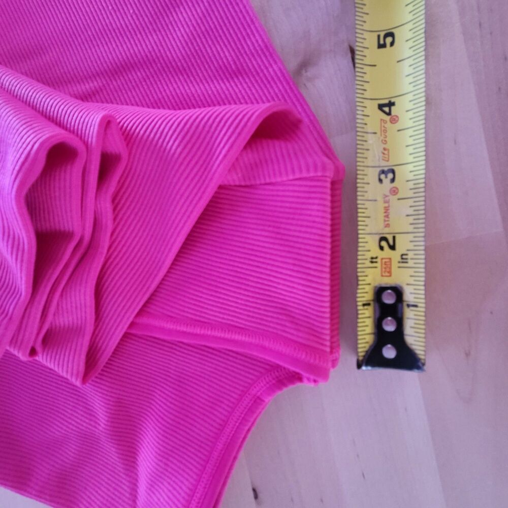 CLEARANCE Athleta Aurora Seamless Crop Top Long Sleeve Pink Size L Yoga Gym - Picture 6 of 11